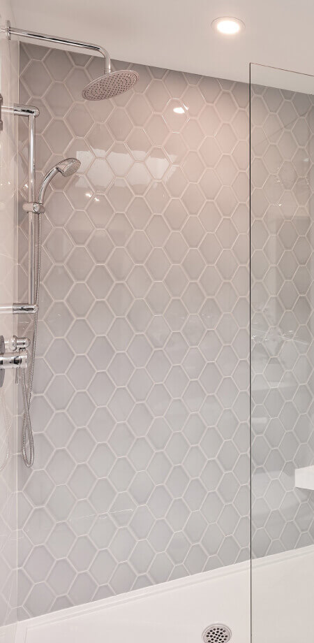 Floor to Ceiling Shower Walk In Design Style