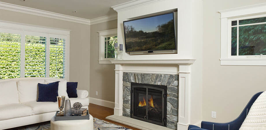 Greatroom with Stone Fireplace