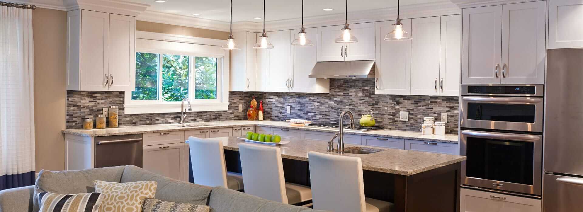 Open Concept Modernist Shaker Kitchen and Great Room