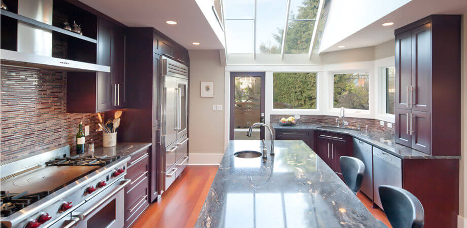 After-Cherry Wood Kitchen Before & After Reno Photos