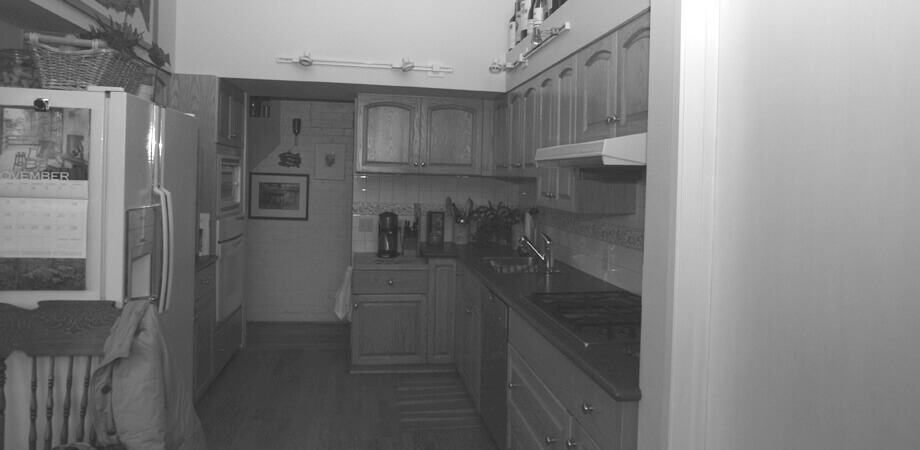 Before-Cherry Wood Kitchen Before & After Reno Photos