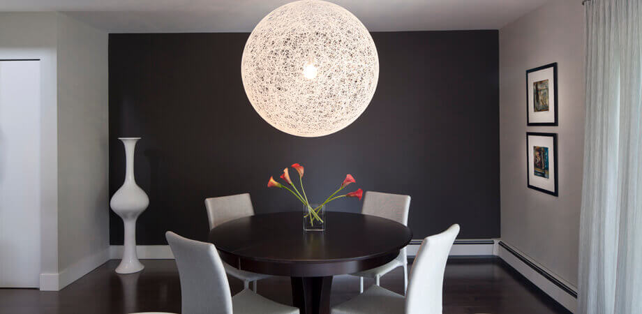 Simple Lighting Solutions Featured in Modern Dining Room