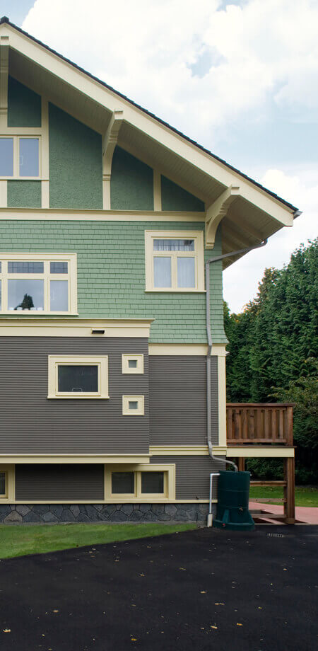 exterior craft style green grey heritage colour siding