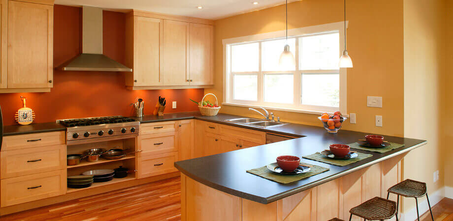 maple shaker cabinetry modernizes modest vancouver heritage home renovation