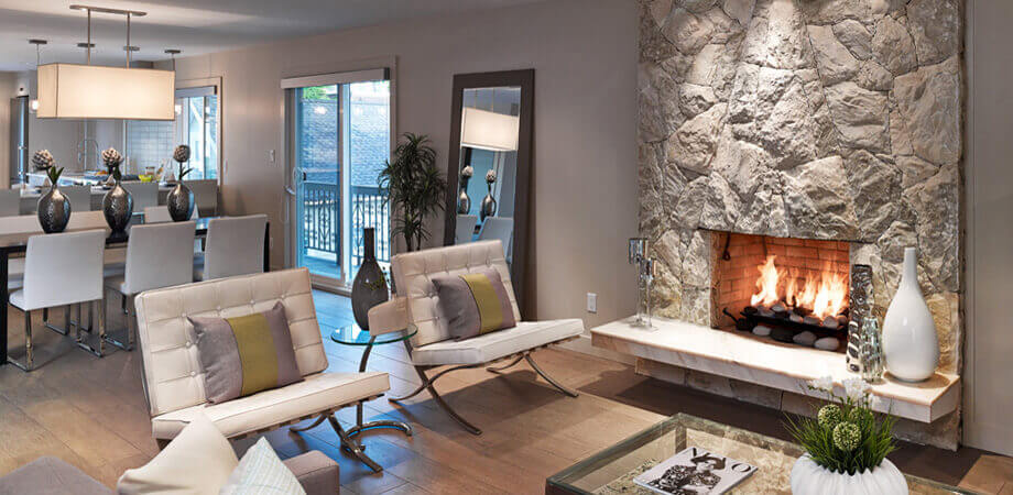 vancouver special whole house renovation greatroom fireplace