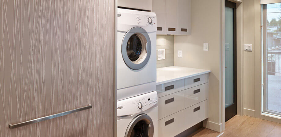 vancouver special whole house renovation kitchen laundry conceal doors open