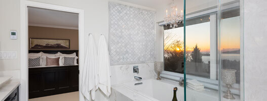 Marble Ensuite Bathroom Renovation - West Vancouver