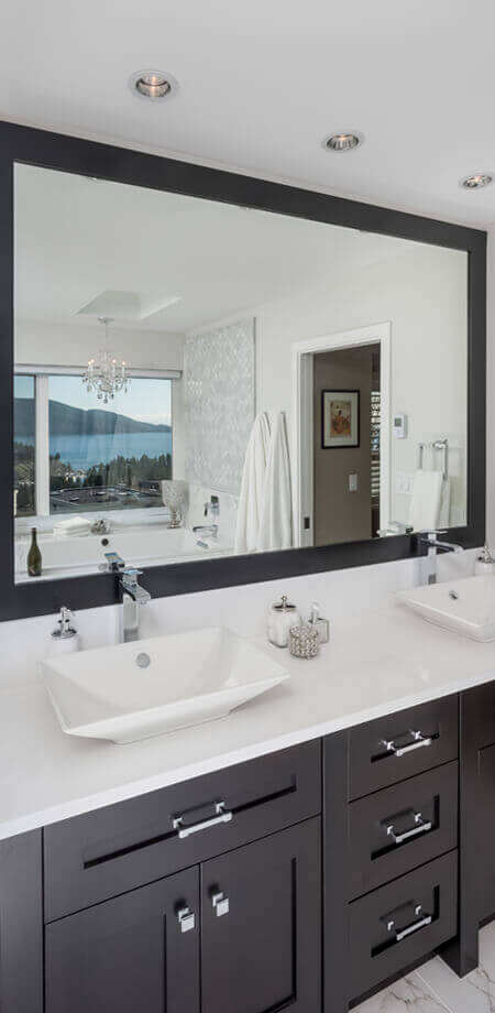 Marble Ensuite Bathroom Renovation - West Vancouver